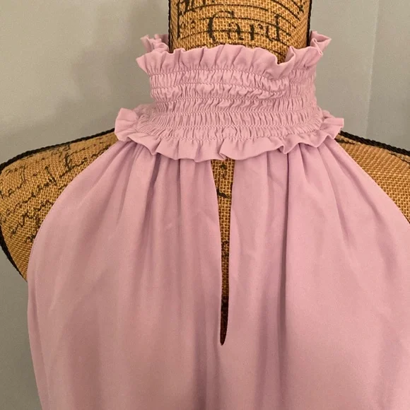 Amanda Uprichard Lavender Halter Mini Dress Women Size M - Picture 5 of 12